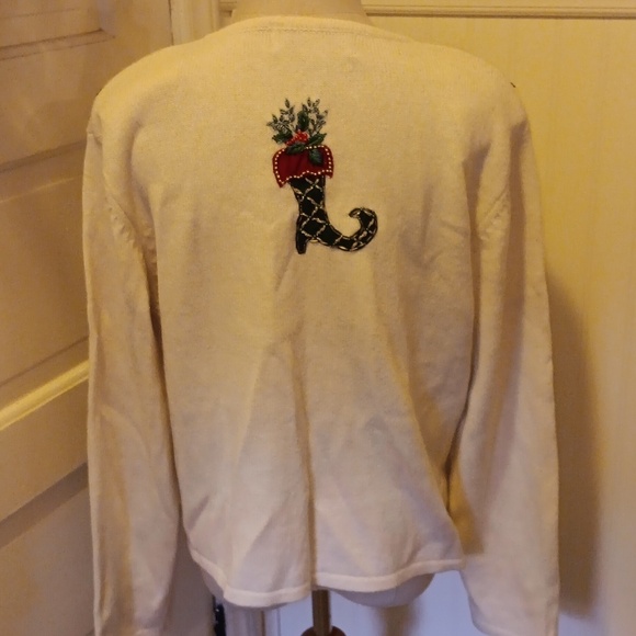 Vintage 2004 Heirloom Collectables large Ugly Christmas Sweater - Picture 4 of 5